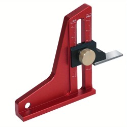 Puuntyöstön säädettävä korkeusmittari 0–50 mm kaksoisasteikolla tarkka pöytäsahan ja jyrsimen säätöihin