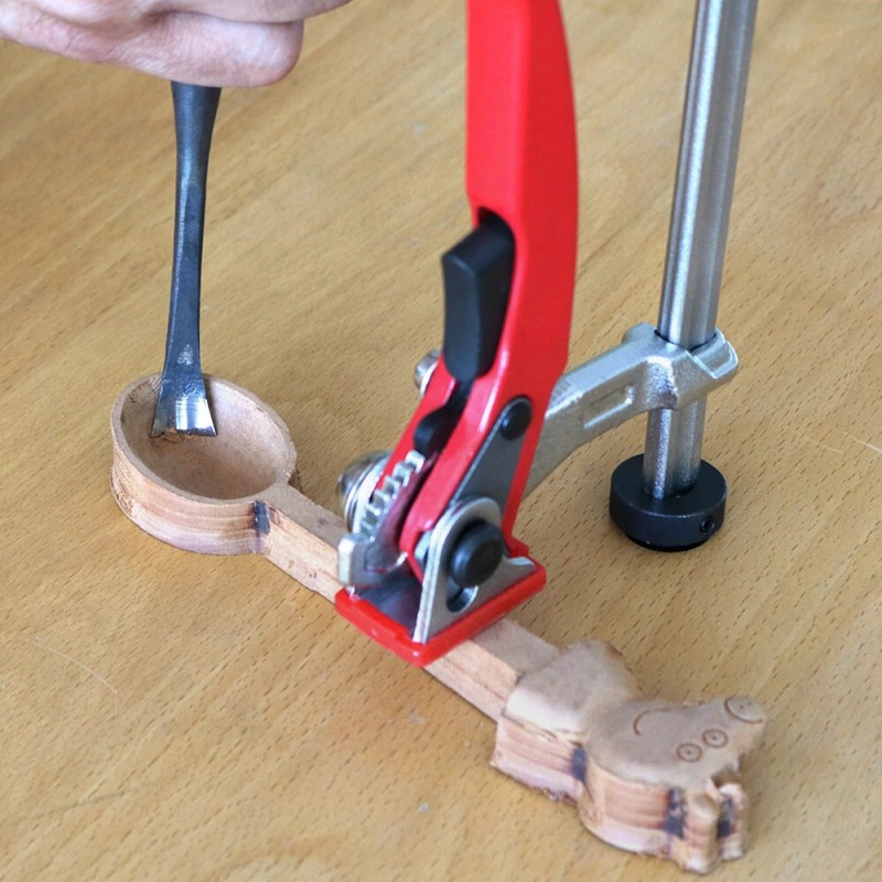 ENJOYWOOD nopeasti lukittuva pöytäkiinnityspuristin MFT-työpöydälle koiranreikiin 16/19/20/28 mm