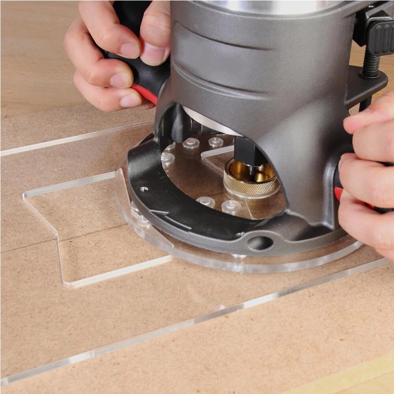 Messinkinen 11-osainen jyrsinholkkisarja Porter-yhteensopiva tarkka kestävä säilytyslaukulla