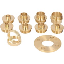 Messinkinen 11-osainen jyrsinholkkisarja Porter-yhteensopiva tarkka kestävä säilytyslaukulla