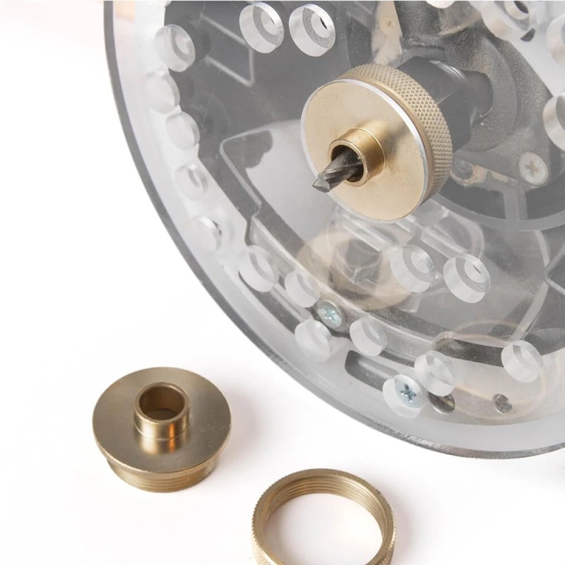 Messinkinen 11-osainen jyrsinholkkisarja Porter-yhteensopiva tarkka kestävä säilytyslaukulla