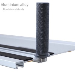 Puuntyöstöpöydän rajoitin 19 ja 20 millimetrin koiranreikään anodisoitu alumiini ohjauskisko puristin