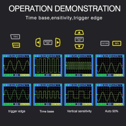 AV Tooltop ET120M ET120MC2 kannettava digitaalinen oskilloskooppi 120MHz 500MSa/s 2-kanavainen TFT-näytöllä
