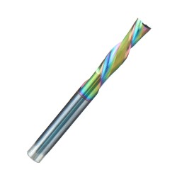 HONGDUI alaspäin spiraalijyrsin volframiteräs DLC ta-C 1/4 tuuman varsi