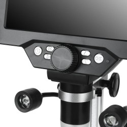 MUSTOOL G1200D digitaalinen mikroskooppi 12 megapikselin 7 tuuman värinäyttö suuri jalusta 1–1200-kertainen jatkuva suurennus