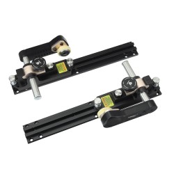 HONGDUI tarkkuustukkiohjaimet pöytäsahaan alumiinirunko uretaanirullat yksisuuntaisilla laakereilla T kiskokiinnitys