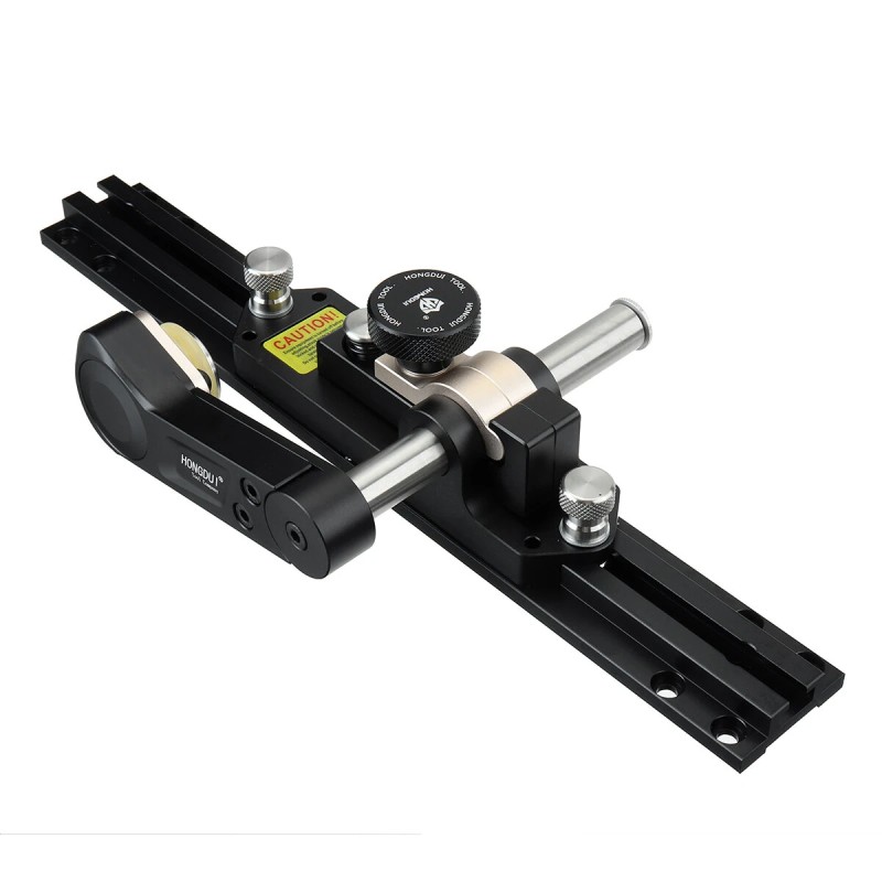 HONGDUI tarkkuustukkiohjaimet pöytäsahaan alumiinirunko uretaanirullat yksisuuntaisilla laakereilla T-kiskokiinnitys