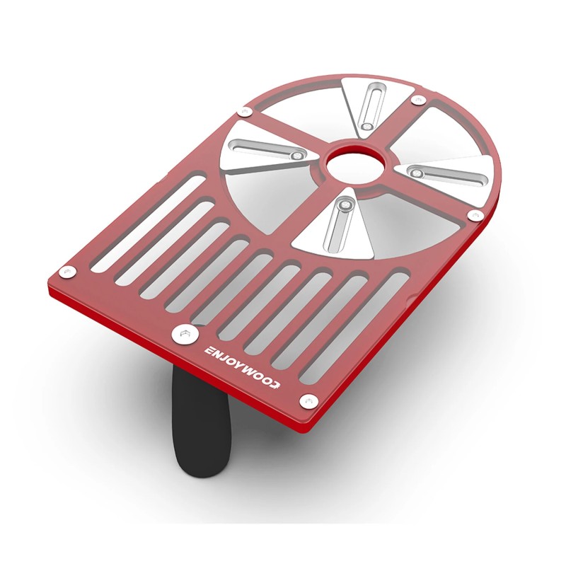 ENJOYWOOD säädettävä leikkausjyrsinpohja liukusäätimellä alumiini 65 132 mm yhteensopiva