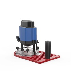 ENJOYWOOD säädettävä leikkausjyrsinpohja liukusäätimellä alumiini 65–132 mm yhteensopiva