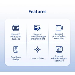 AV TOOLTOP ET693B ET693C lämpökamera 512×384 resoluutio korkean tarkkuuden teolliseen tarkastukseen