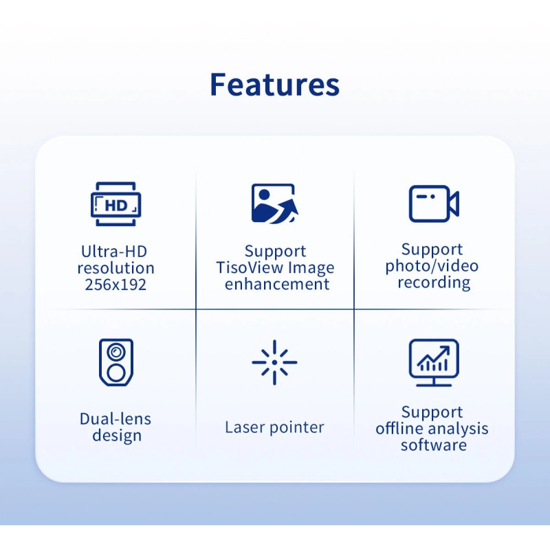 AV TOOLTOP ET693B ET693C lämpökamera 512×384 resoluutio korkean tarkkuuden teolliseen tarkastukseen