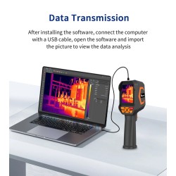 AV TOOLTOP ET693B ET693C lämpökamera 512×384 resoluutio korkean tarkkuuden teolliseen tarkastukseen