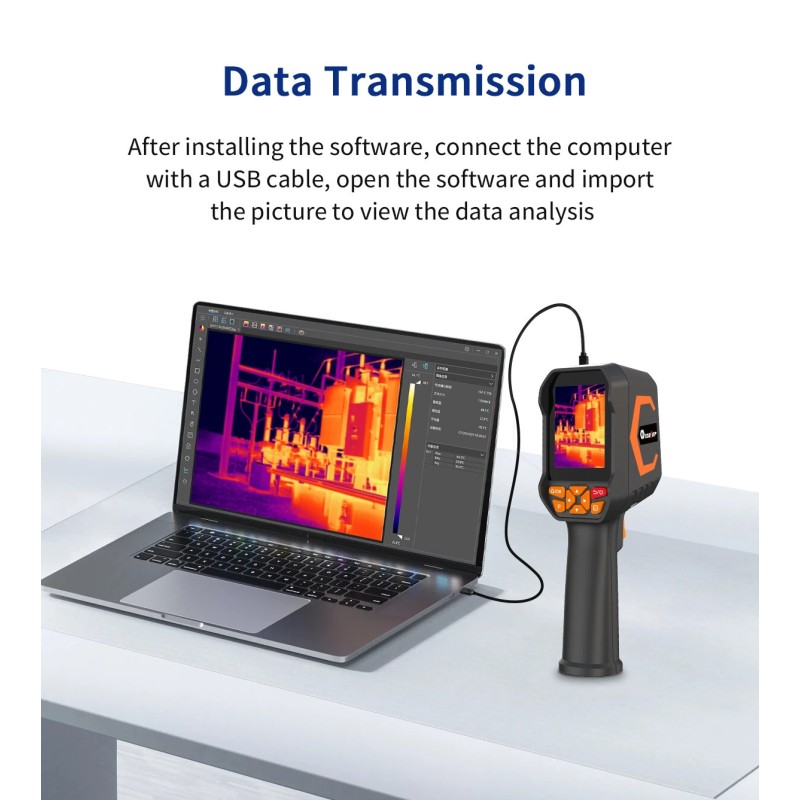 AV TOOLTOP ET693B ET693C lämpökamera 512×384 resoluutio korkean tarkkuuden teolliseen tarkastukseen