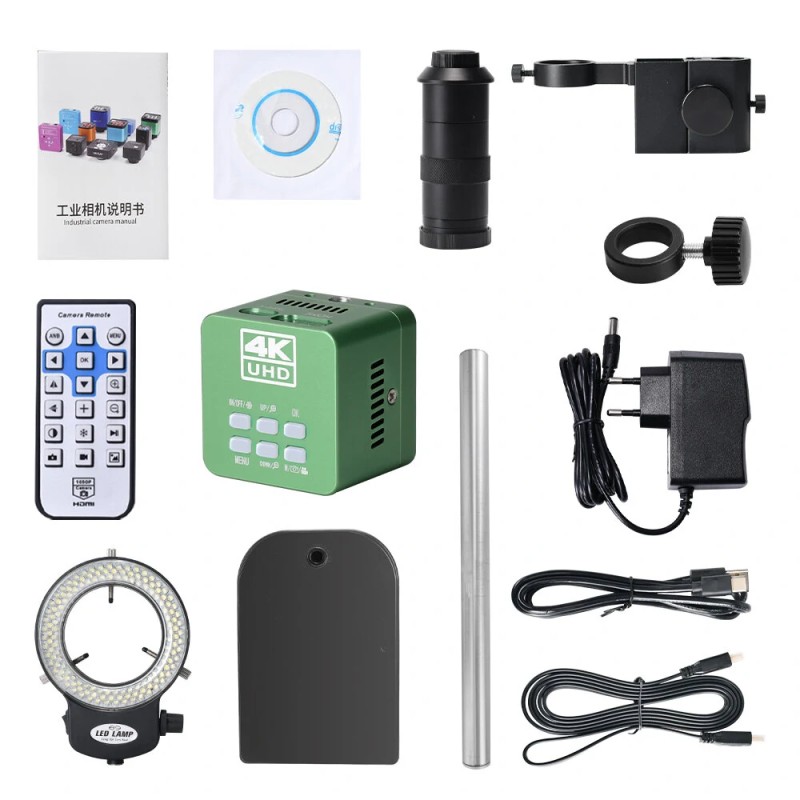 HAYEAR 4K videomikroskooppi 130x suurennus SONY IMX678 HDR kaksoislähtö HDMI USB piirilevyt korut