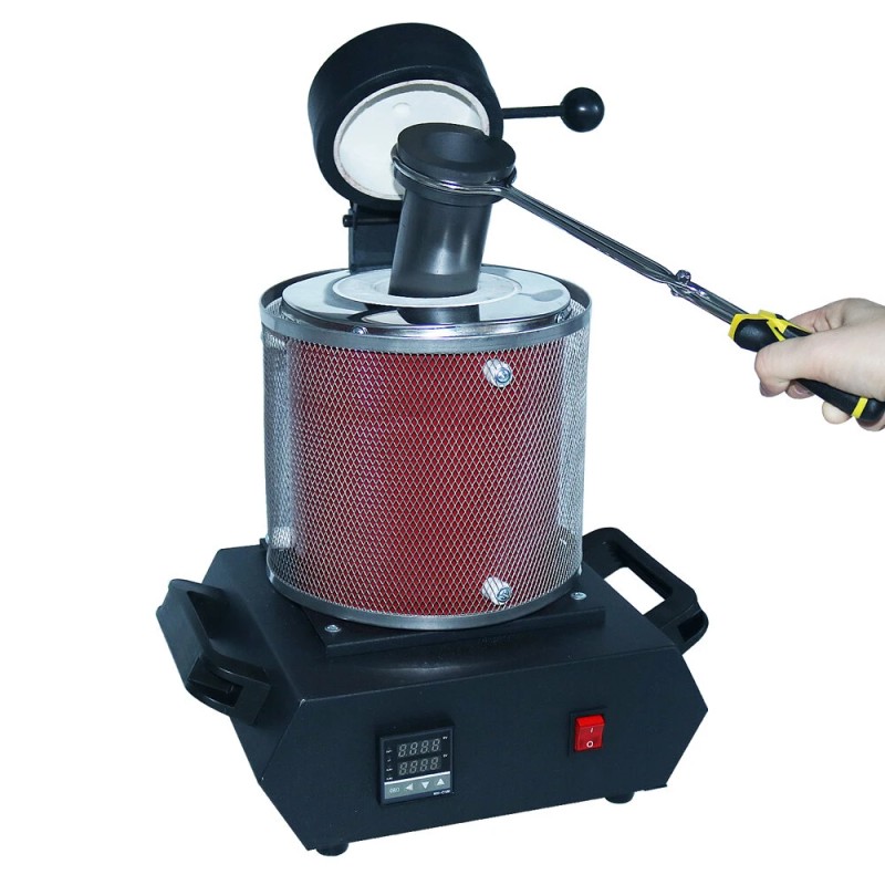 Drillpro digitaalinen kolmen kilon kullan sulatusuuni 110V/220V lämpötilansäädöllä