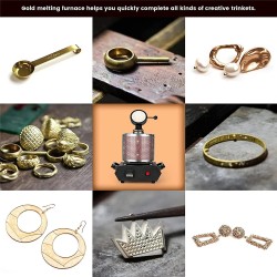 Drillpro digitaalinen kolmen kilon kullan sulatusuuni 110V/220V lämpötilansäädöllä