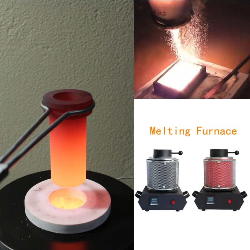 Drillpro digitaalinen kolmen kilon kullan sulatusuuni 110V/220V lämpötilansäädöllä