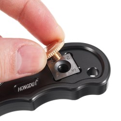 HONGDUI kaksitoiminen minikokoinen kovametalliteräinen kaavin liimanpoistoon alumiiniseoskahvainen puuntyöstötyökalu