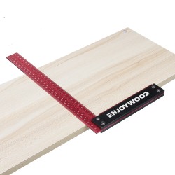 ENJOYWOOD L-muotoinen tarkkuusviivain 300 mm:n anodisoitu alumiini puuntyöstöön