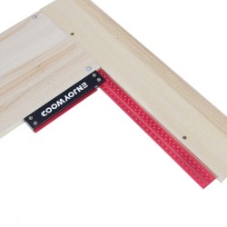 ENJOYWOOD L-muotoinen tarkkuusviivain 300 mm:n anodisoitu alumiini puuntyöstöön