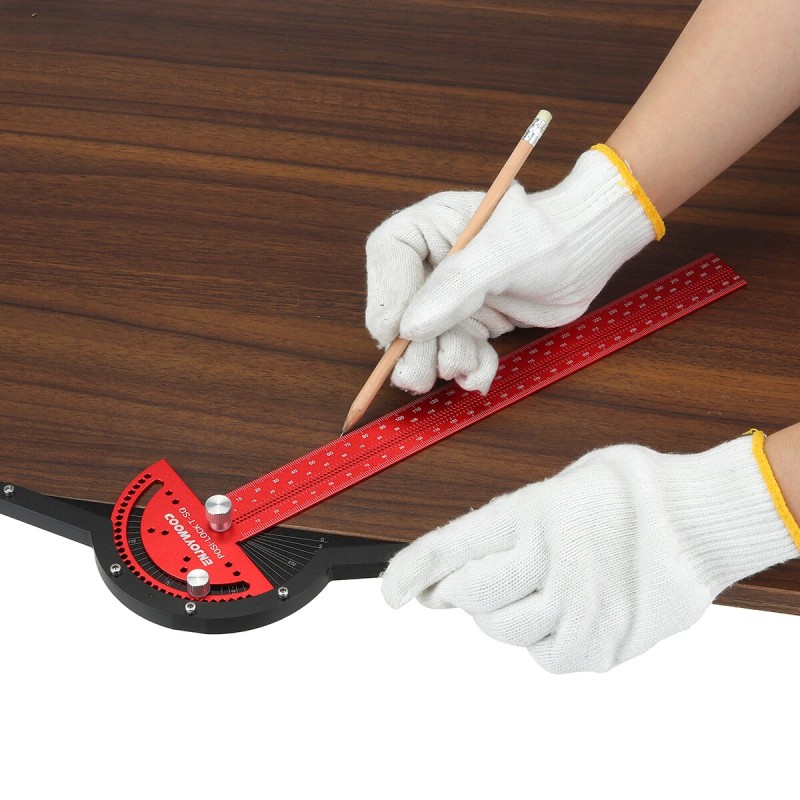 ENJOYWOOD alumiiniseos 300mm T-viivain kulman paikannus lukitus puusepän työkalu