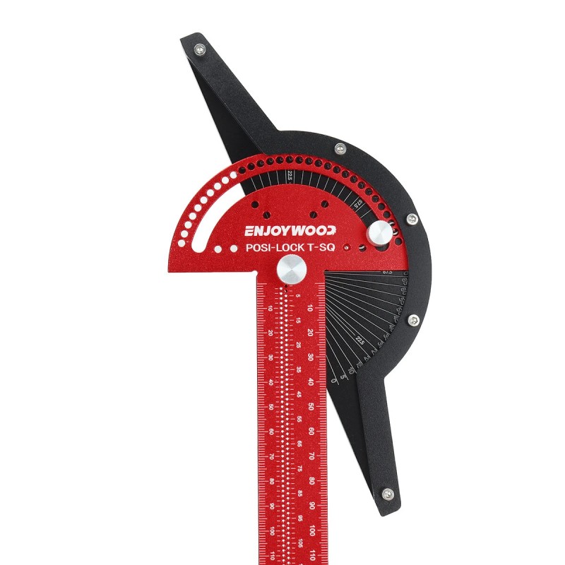ENJOYWOOD alumiiniseos 300mm T-viivain kulman paikannus lukitus puusepän työkalu