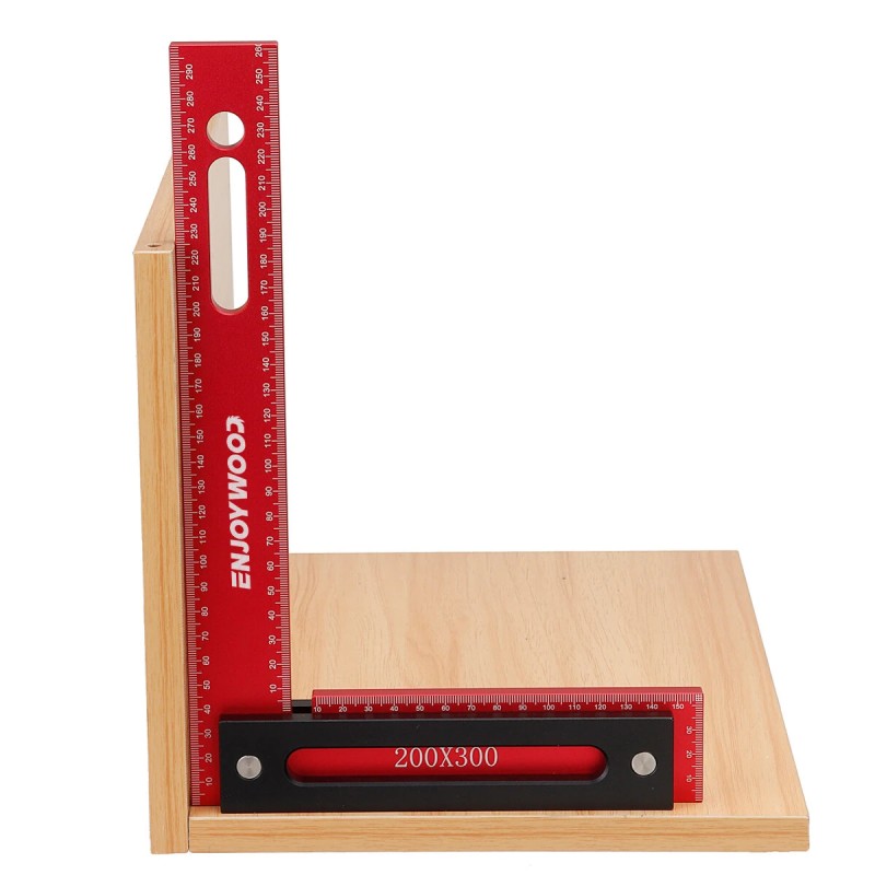 ENJOYWOOD 300x200 mm alumiiniseos tarkka puuntyöstökulma 90° jalustalla