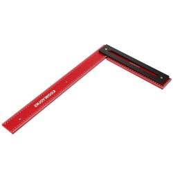 ENJOYWOOD 600 mm alumiiniseoksinen puusepän suorakulma kehystysviivain 90 asteen tarkka merkitsemiseen