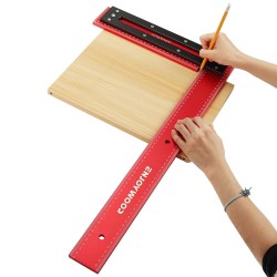 ENJOYWOOD 600 mm alumiiniseoksinen puusepän suorakulma kehystysviivain 90 asteen tarkka merkitsemiseen