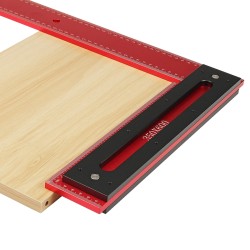 ENJOYWOOD 600 mm alumiiniseoksinen puusepän suorakulma kehystysviivain 90 asteen tarkka merkitsemiseen