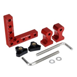 ENJOYWOOD kuusiosainen puuntyöstö 90-asteen L-mallinen suorakulmapuristinsarja anodisoitu alumiini