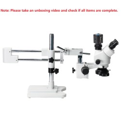 MUSTOOL trinokulaarinen stereomikroskooppi 3,5–90x kaksoispuomijalustalla 24MP 4K HDMI-kamera 56 LED-valolla