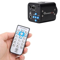 MUSTOOL trinokulaarinen stereomikroskooppi 3,5–90x kaksoispuomijalustalla 24MP 4K HDMI-kamera 56 LED-valolla