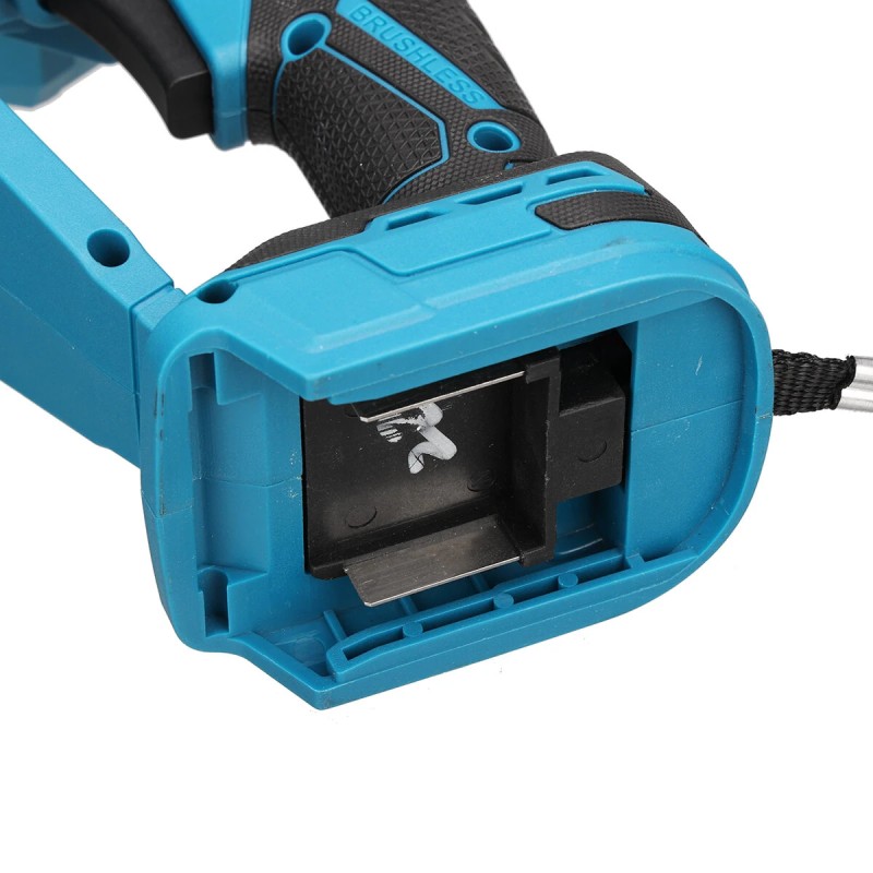 Drillpro akkuinen 6-tuumainen harjaton sähkömoottorisaha 21-volttinen 3,0Ah kevyt kannettava led-valaistuksella