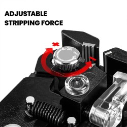 Kaiweets KWS-103 monitoiminen johdonkuorija ja puristin säädettävällä pysäyttimellä TPR-kahva