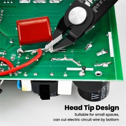 KAIWEETS KWS-102 6-tuuman uppopihdit kaksitoiminen johdonleikkuri kuorija 10–20 AWG ergonominen kahva