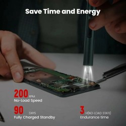 KAIWEETS ES20 langaton tarkkuussähköruuvimeisselisetti 137-osainen säädettävä vääntömomentti magneettikahva