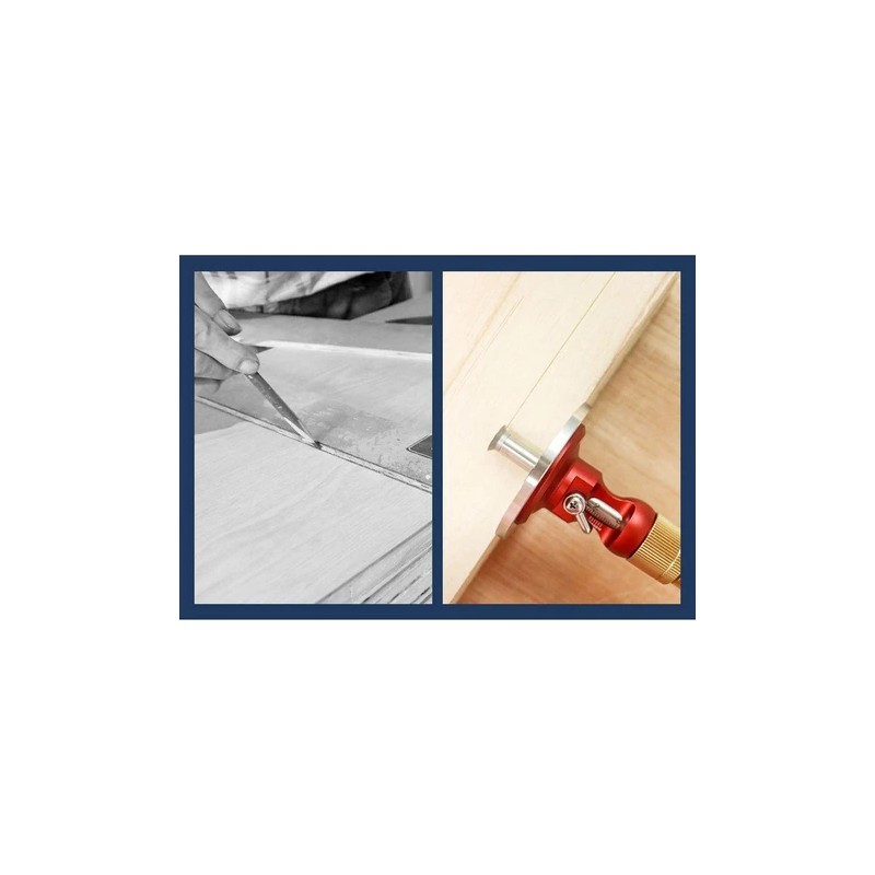 Messinkinen eurooppalaistyylinen puuntyöstöpiirturi rinnakkaisviivojen merkitsemiseen syvyydenmittauksella mikrosäädöllä