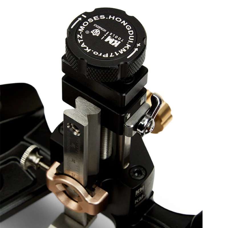 HONGDUI KM-17 Pro jyrsinhöylä teräsrunko säädettävä aita CAM-lukko syvyysrajoitin kaksiteräinen 12,7 mm