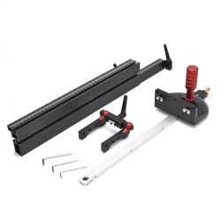 Kulmaohjain ENJOYWOOD pöytäsahaan alumiininen säädettävä 0–60 asteen pidennetty aita