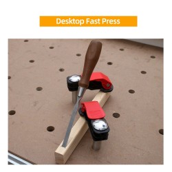 Enjoywood 2 kpl 19/20 mm pöytäpuristimet pikakiinnitys ruostumaton teräs rei'ityspöydälle