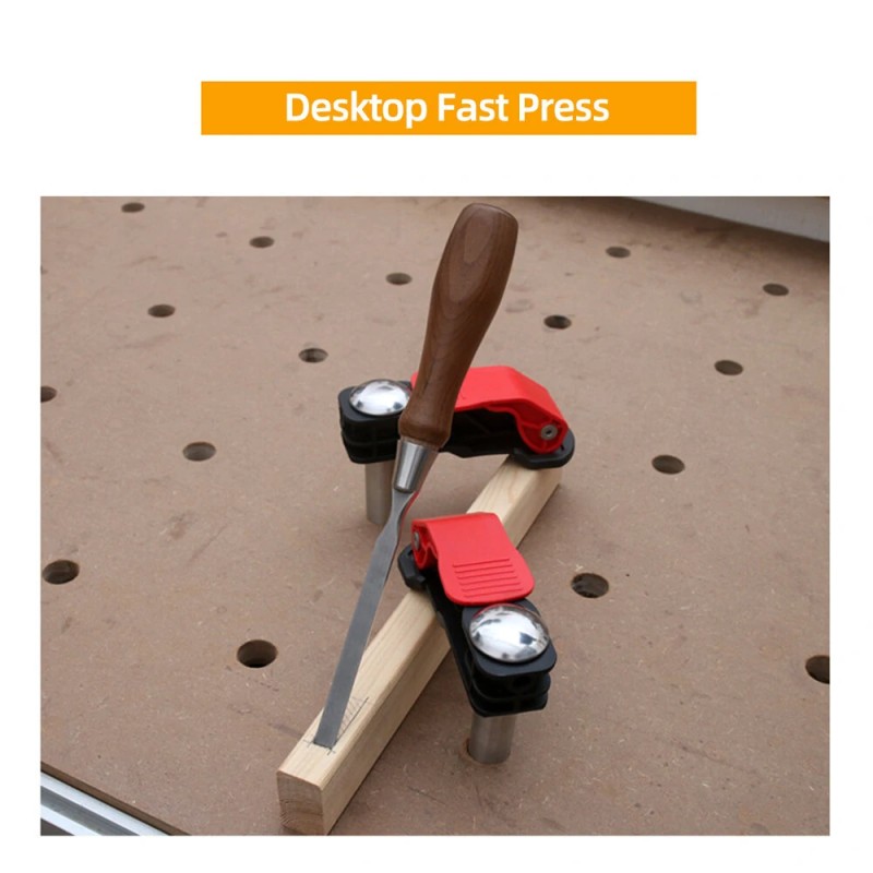 Enjoywood 2 kpl 19/20 mm pöytäpuristimet pikakiinnitys ruostumaton teräs rei'ityspöydälle