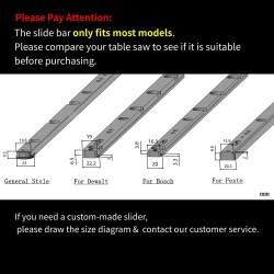HONGDUI HD-MG21 jiirisahausvaste sopii useimpiin Bosch Festool Dewalt pöytäsahoihin 50 asteen kulma