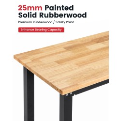 ENJOYWOOD 41 tuuman työpöytä kumipuukannella 1500 paunan kantavuus