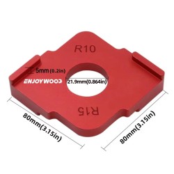 ENJOYWOOD 3 kpl alumiiniseos kulmamallipohjat sarja R5 R10 R15 R20 R25 R30
