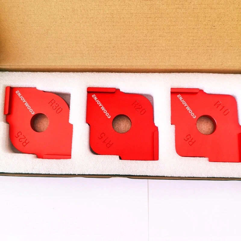 ENJOYWOOD 3 kpl alumiiniseos kulmamallipohjat sarja R5 R10 R15 R20 R25 R30