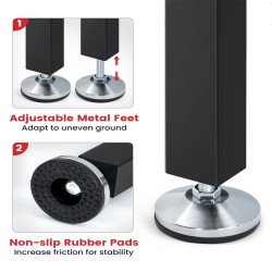 ENJOYWOOD 60 tuuman raskaan sarjan työpöytä kumipuinen kansi teräsrunko säädettävät jalat 1500 paunan kantavuus