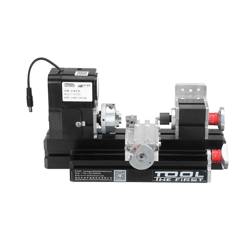 Monitoiminen 12 voltin tasavirta pieni puusorvi metallin ja puun pyörivä kone