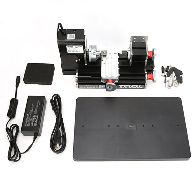 Monitoiminen 12 voltin tasavirta pieni puusorvi metallin ja puun pyörivä kone