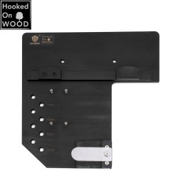 Seinäkiinnitteinen teline HONGDUI MT-2465 PRO viivaimelle akryyli bakeliitti säilytyspidike